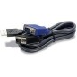 TRENDnet TK CU06 Kabel til tastatur / video / mus (KVM)